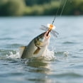 thumbnail image 3 of Realistic Dragonfly Topwater Fishing Lure ABS Rattling Hard Bait Double Mesh Wings Sharp Steel Treble Hook for Freshwater Saltwater Lake Coastal Bass Trout Fishing(Yellow), 3 of 4