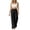 Black, variant on Linen Pants Women Wide Leg Loose Summer Pants with Pocket Elastic Comfortable Casual Pants for Beach Everyday Wear Plus Size Navy
