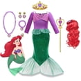 thumbnail image 2 of Disfraz de La Sirenita Ariel para niñas, vestido de tul de princesa de Disney, disfraz de Cosplay, ropa de Carnaval, fiesta de cumpleaños para niños zhangyuxiang unisex, 2 of 2