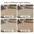 thumbnail image 7 of ODIKA 8'x10' Washable Area Rug Non-Slip Chair-Friendly Mat Tan Throw Vintage Floral Medallion Distressed Boho Scroll Vines with Antique Charm for Dining Room, Large Office, Lounge, 7 of 7