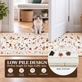 thumbnail image 4 of Lecolaco Washable Area Rug 2'x4', Soft Low-Pile Floral Cat Rug, Non-Slip Floor Mat for Living Room, Laundry, Beige, 4 of 8