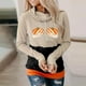 thumbnail image 2 of Sudadera Para Mujer, Sudaderas de Cuello Redondo, Blusa de Manga Larga Con Estampado de Festival Informal A La Moda, Jersey Con Cuello Apilado, Tops, Sudadera Odeerbi ODB130496, 2 of 5