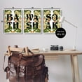 thumbnail image 3 of Bath Wash Soak Floral Bathroom Botanical & Floral Graphic Art White Framed Art Print Wall Art, Set of 3, 3 of 8