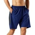 thumbnail image 1 of Men's Casual Sports Quick Dry Workout Running or Gym Training Shorts with Zipper Pockets, 1 of 6