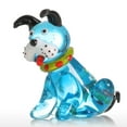 thumbnail image 3 of Tooarts Blue Squatting Dog Gift Glass Ornament Animal Figurine Handblown Home Decor Multicolor, 3 of 8