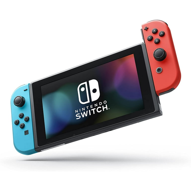 Restored Nintendo Switch Console with Neon Blue & Red Joy-Con (Refurbished)