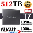 thumbnail image 2 of Disco duro externo SSD portátil T7 de 128 TB, 500 GB, 1 TB y 2 TB, disco duro de estado sólido compatible con USB 3.2 Gen 2 para computadora portátil, escritorio y PS5, 2 of 5