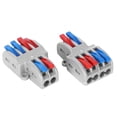 thumbnail image 4 of Terminal Block 2-In-4-Out Aging Resistant  5pcs Wiring Quick Connector Can Be Fixed With M3 Screws, Oxidation Resistant For LED Road Lamp, 4 of 8
