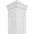 thumbnail image 5 of Ekena Millwork 12"W x 8'H Craftsman Classic Square Non-Tapered, Recessed Panel PVC Column Kit, Prairie Capital & Prairie Base, 5 of 9