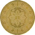 thumbnail image 1 of Unique Loom Medici Tapis Médaillon en Détresse 6' x 6' Rond Jaune/beige, 1 of 1