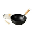 thumbnail image 2 of simhoa Iron Wok Pan Household Home No Coating Induction Cooker Cooking Pot Nonstick 24cm, 2 of 8