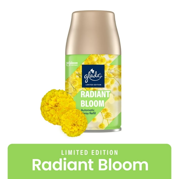 Glade Automatic Spray Air Freshener, Radiant Bloom Limited Edition, 6.2 oz Refill