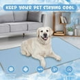 thumbnail image 2 of Katieovy Summer Dog Cooling Mat for Large Dog,28 x 20 inch Cooling Mat for dogs,Portable Washable Dog Pad,Blue, 2 of 7