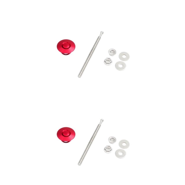 Wweixi Modification de la Voiture Verrouillage du Capot Élégant et Léger Différents Styles Offerts Rouge DP17-32 2Set
