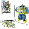 thumbnail image 2 of Transformable Heroes Rescue Bots Transform Robot Car for Kids Vehicle ToysBus Mixer Robot Car Converting Toy Gift Toys for Ages 3 And Up, 2 of 12