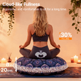 thumbnail image 2 of Whifea 31'' Large Round Floor Pillow Meditation Cushion, Boho Meditation, Memory Foam Filling, for Yoga or Relaxation, Purple, 2 of 8