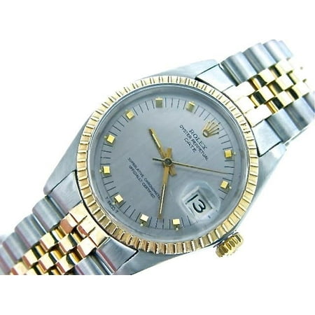 Pre-Owned Mens Rolex Two-Tone Date Slate Gray 1505 (SKU