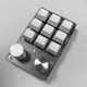 thumbnail image 3 of Teclado macro compatible con Bluetooth Teclado mecánico de 9 teclas y 2 botones (transparente), 3 of 7