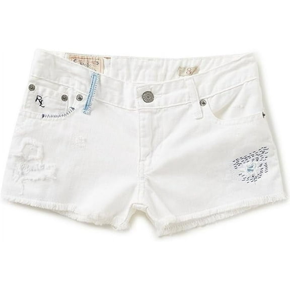 Polo Ralph Lauren Childrenswear Big Girls Distressed Cutoff Denim Shorts 6X