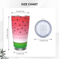 thumbnail image 4 of Goofa Watermelon for 20 oz Skinny Tumbler Stainless Steel Coffee Mug Slim Vacuum Insulated Travel Cup Car Cup-Straw Three-piece Set, 4 of 8