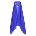 thumbnail image 7 of vastwit Womens Belly Dance Costume Crop Top Chiffon Harem Pants with Hip Scarf Headscarf Sets Royal Blue One Size, 7 of 7