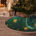 thumbnail image 6 of Daiia Jelly Fish Drawing Merry Christmas Tree Skirt , Xmas Large Lace-up Tree Skirt, Santa Snowflakes Rustic Home Decorations New Year Party Farmhouse Decor-30", 6 of 7
