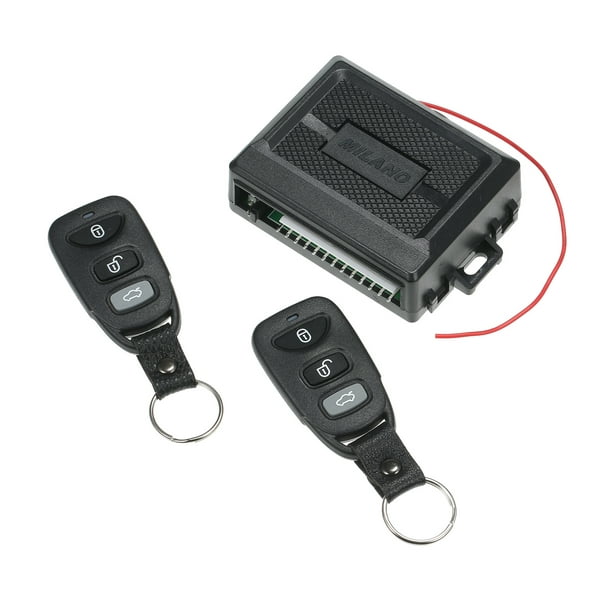  MASO Kit de verrouillage central universel pour porte de voiture  avec boîte de contrôle + 2 télécommandes de rechange pour serrure centrale  de voiture