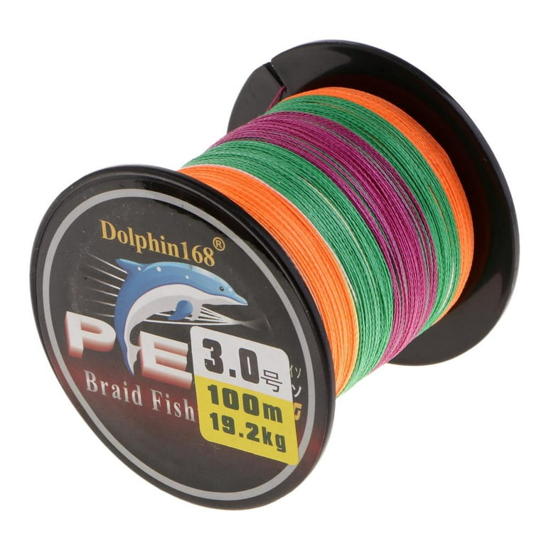 Surf Fishing Line Braid Abrasion Resistant Super Fishing Line, High Quality and Zero Stretch, Length-109YD with Smaller Diameter 100m-42lb