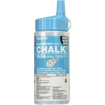 TAJIMA Micro Chalk - Fluorescent Blue 10.5 oz 300g Ultra-Fine Snap-Line Chalk with Durable Bottle & Easy-Fill Nozzle - PLC2-FB300