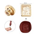 thumbnail image 2 of Cabeza de cobre con sello en forma especial Cabeza de cera de esmalte vintage clásico para tarjeta de boda, 2 of 9
