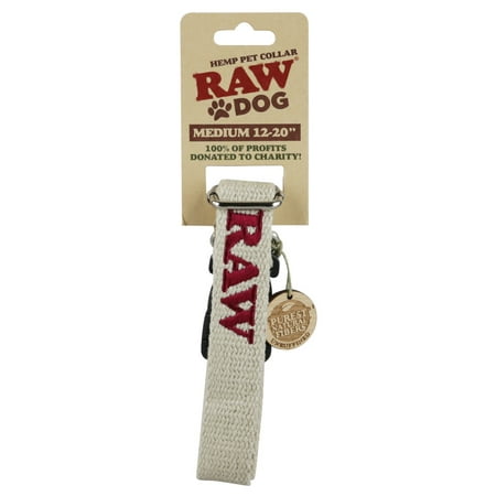 Hemp Dog Collar - Raw Dog Hemp Pet Collar - Medium