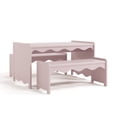 thumbnail image 3 of Storkcraft Casablanca Montessori Indoor Kids Table and Bench Set - Blush, 3 of 14