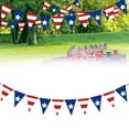 thumbnail image 2 of LKZQHMC 3 Pcs USA 250th Anniversary Banner - USA Banner Bunting 4th of July Decorations,1776-2026 Independence Day Decorations for 4th of July,Memorial Day & Veterans Day,Style C-Blue, 2 of 8