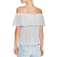 thumbnail image 2 of French Connection Womens Polly Plains Knit Blouse, Grey, Small, 2 of 2