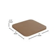 thumbnail image 5 of BizChair Square Seat Rounded Edge Bar Stool, Teak, 5 of 11