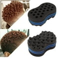 thumbnail image 5 of Hair Sponge Magic Barber Brush Sponge Twist Curl Dreads Locking Afro Coil Comb Care Tool, 5 of 15