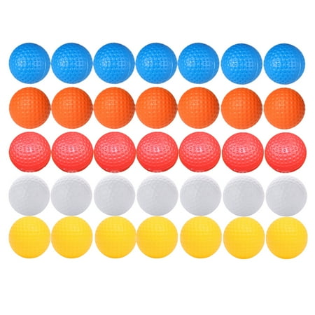 35pcs Indoor Golfing Ball Practice Balls Light Ball Sports Training Aids