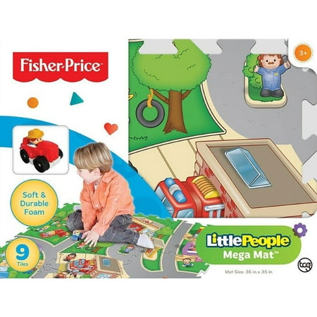 Fisher Price Foam Tile Playmat, Fisher Price, Join your friends at the park and play Hula hoop, glide down the slides and take a spin on the merry-go-round! By