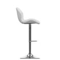 thumbnail image 3 of CorLiving Mateo Faux Leather Geometric Tufted Adjustable Height Indoor Swivel Bar Stools Set of 2, 3 of 6