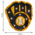 thumbnail image 2 of Imperial  Milwaukee Brewers 24" x 22" Lighted Logo Recycled Metal Sign, 2 of 4