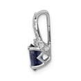 thumbnail image 2 of FB Jewels 14K White Gold Diamond and Sapphire Pendant, 2 of 4