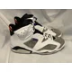 thumbnail image 3 of Ni - ke Air Jordan 6 Retro LTR Flight Nostalgia Mens 12 White Dark Concord CI3125 100, 3 of 5
