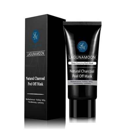 Black Mask Deep Cleaning Purifying Peel Off Mask, 70ML Effective Blackhead Remover Activate Charcoal Peel Off