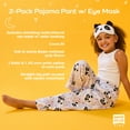 thumbnail image 5 of Saint Eve Kids Girls Fuzzy Pajama Pants, 2 Piece PJ Pant Set and Sleep Mask, 5 of 6