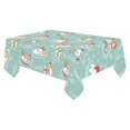 thumbnail image 2 of BSDHOME Winter Christmas Snowflake Cotton Linen Tablecloth 60x120 Inches, Hispter Snowman Shimmer Desk Sofa Table Cloth Cover for Party Decor, 2 of 5