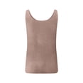 thumbnail image 4 of Women's Sleeveless Knit Beach Top Casual Solid Color Camisole Tank Top Lightweight Breathable Summer Vacation Beachwear Swim Cover Up Top, Khaki Size L, 4 of 9