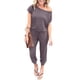 thumbnail image 1 of Mono PRETTYGARDEN con Hombros Descubiertos Gris Talle M, 1 of 5