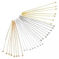 thumbnail image 1 of GUOOL 2x200x Metal Ball Head Pins Round Ball Point for Jewelry Making DIY Findings , Gold , 4 Pcs, 1 of 9