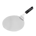 thumbnail image 1 of Stainless Steel Pizza Transfer Shovel Round Cake Spatula Lifter Pizza Server Kitchen Tool with Plastic Black Handle for Daily Use, 1 of 8