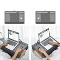 thumbnail image 4 of Bureau de Repos Confortable Plateau d'Ordinateur Paresseux Table de Travail pour Portable avec Repose-Poignet Brun, 4 of 9